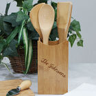 Engraved Bamboo Kitchen Utensil Set L621235